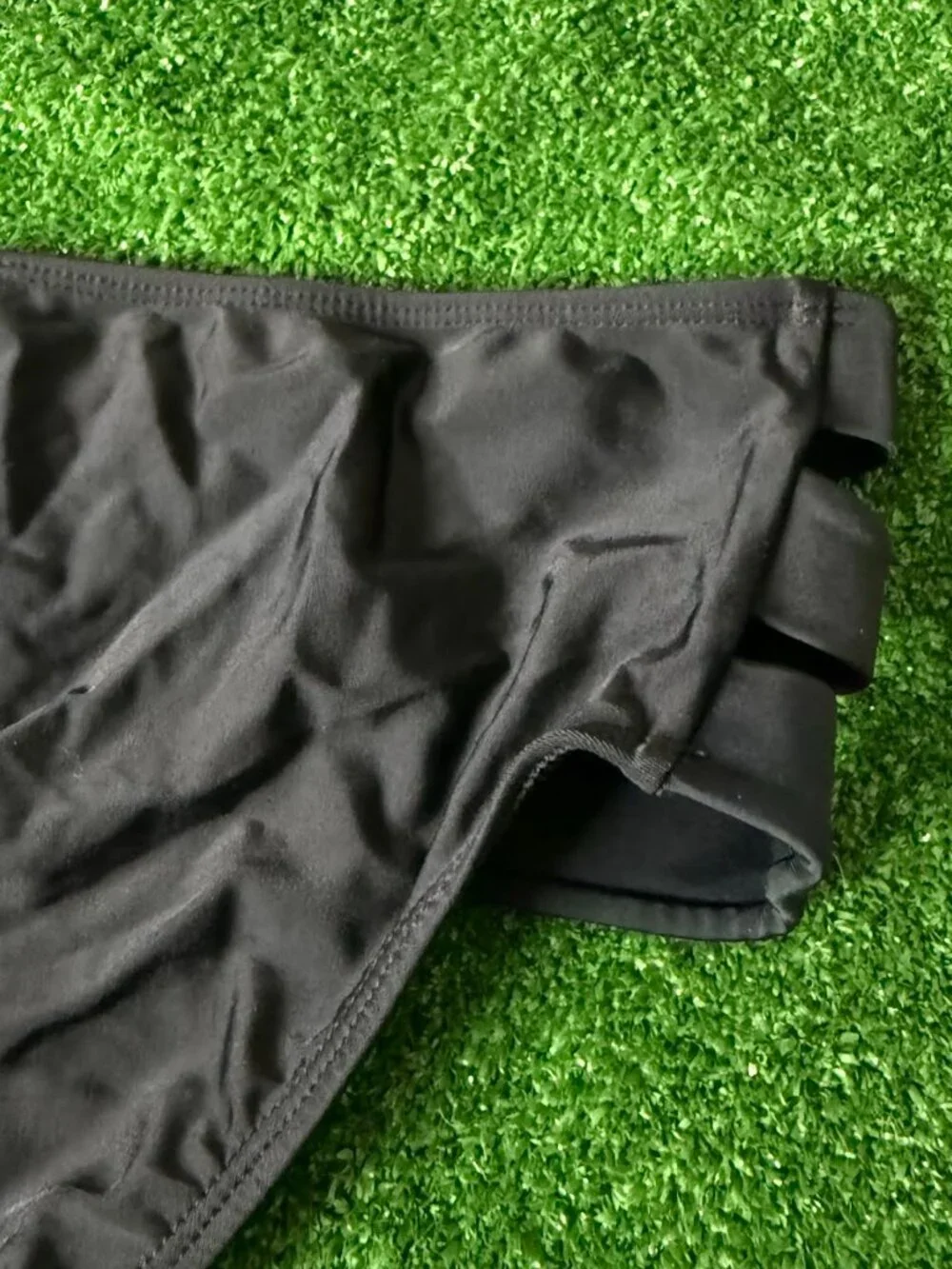 Time and Tru High Waisted Strappy Side Black Bikini Bottoms Plus Size 2X